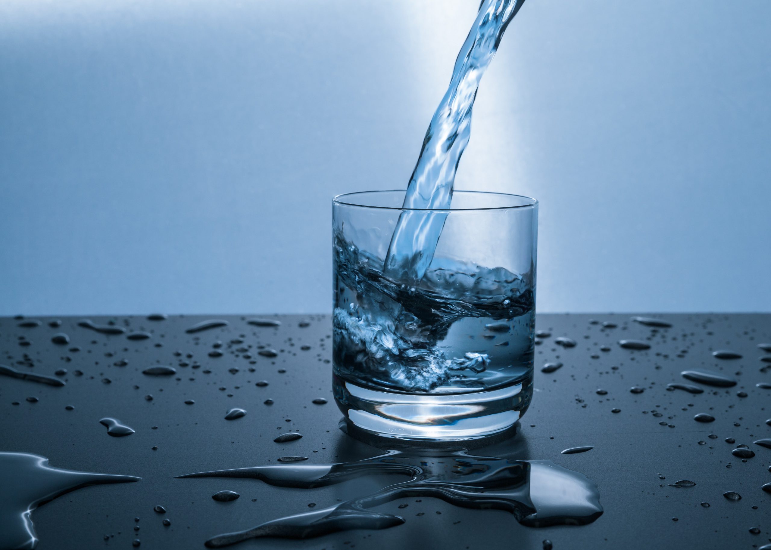 Water - Glass being filled with water