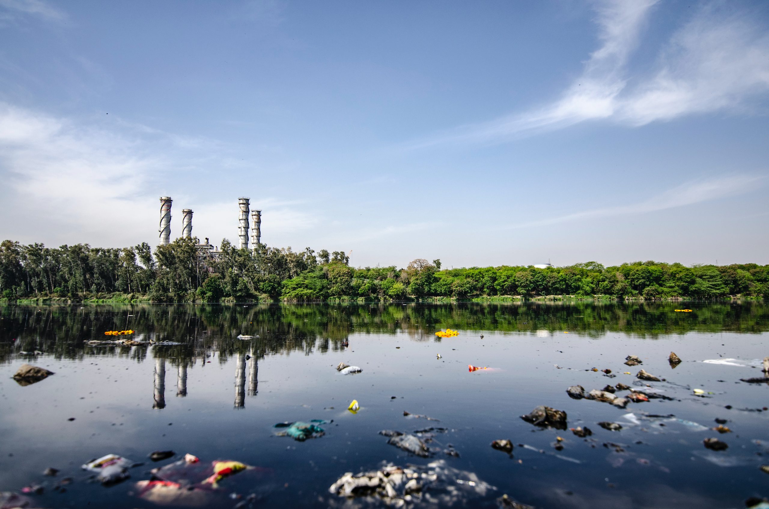 Environment - River with waste